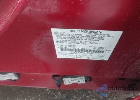 2016 Ford Taurus Sel из США, поврежденный, VIN 1FAHP2E8XGG137706